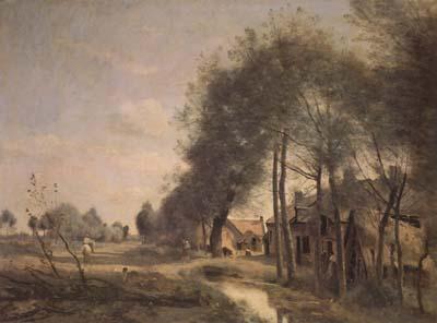 Jean Baptiste Camille  Corot La route de Sin-le-Noble (mk11)